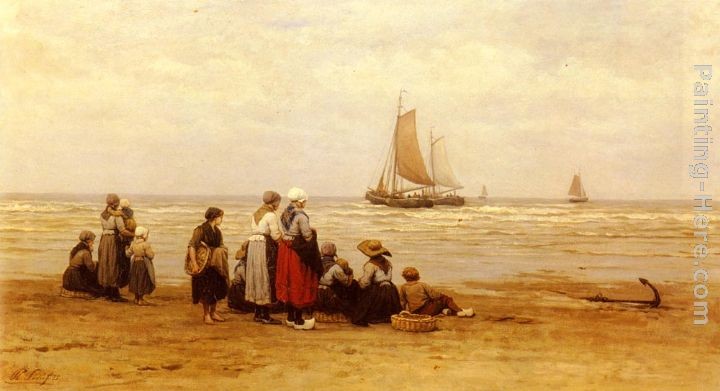 Philippe Lodowyck Jacob Sadee Seeing Off The Fisherman